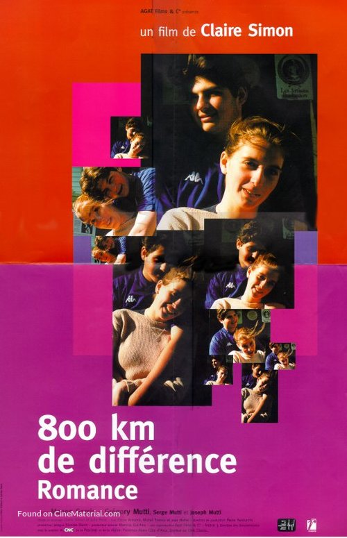 800 km de diff&eacute;rence - Romance - French Movie Poster