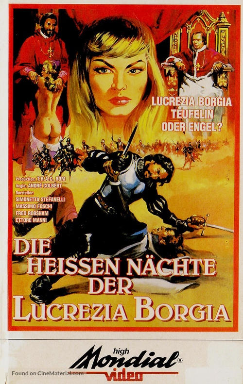 Lucrezia giovane - German VHS movie cover