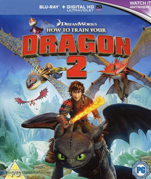 How to Train Your Dragon 2 - British Blu-Ray movie cover