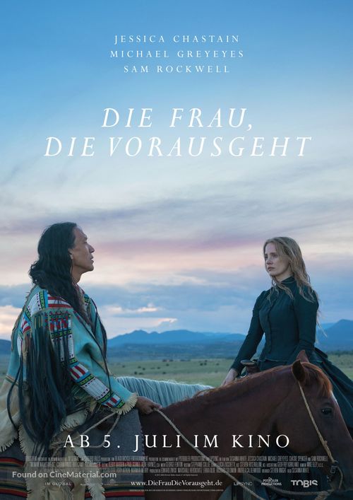 Woman Walks Ahead - German Movie Poster