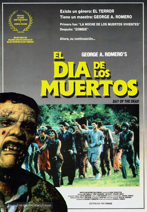 Day of the Dead - Spanish Movie Poster