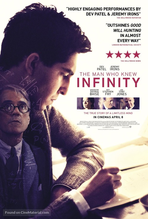 The Man Who Knew Infinity - British Movie Poster