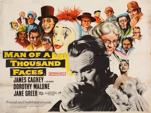 Man of a Thousand Faces - British Movie Poster