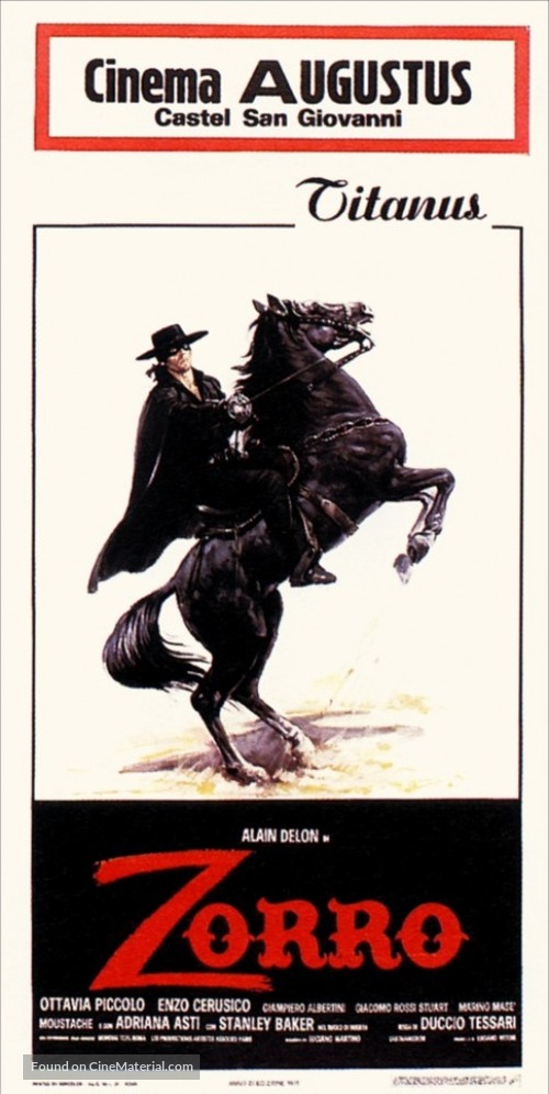 Zorro - Italian Movie Poster