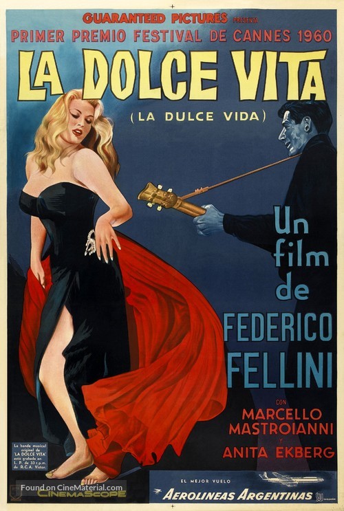 La dolce vita - Argentinian Theatrical movie poster