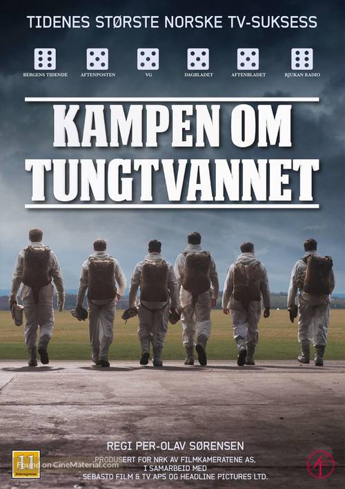 Kampen om tungtvannet - Norwegian Movie Poster