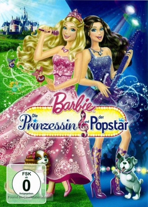 Barbie: The Princess &amp; the Popstar - German DVD movie cover