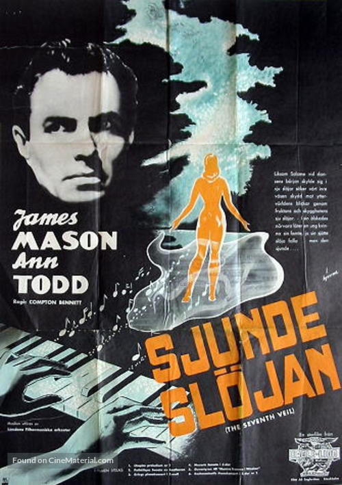 The Seventh Veil - Swedish Movie Poster