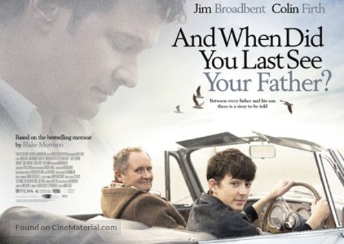 And When Did You Last See Your Father? - British Movie Poster