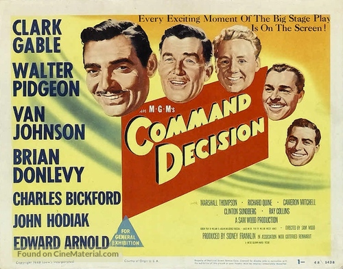 Command Decision - Australian Movie Poster