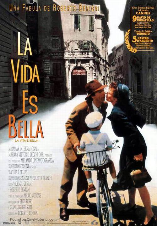 La vita &egrave; bella - Spanish Movie Poster