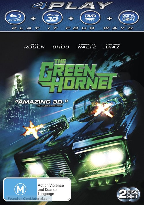 The Green Hornet - Australian Blu-Ray movie cover