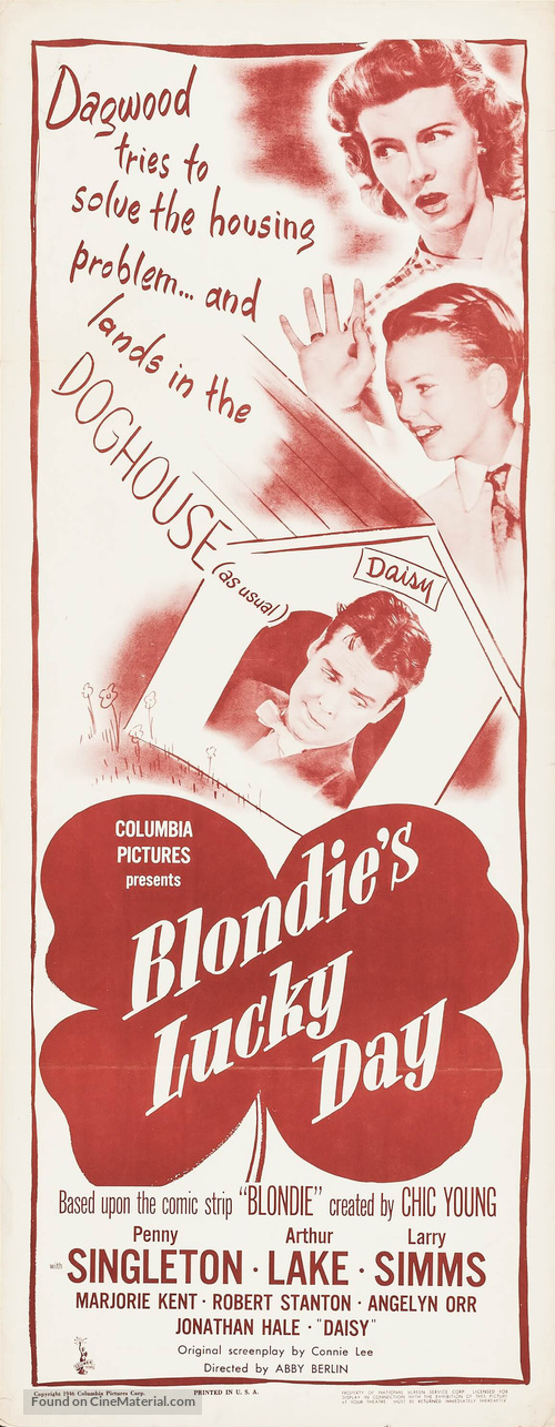 Blondie&#039;s Lucky Day - Movie Poster