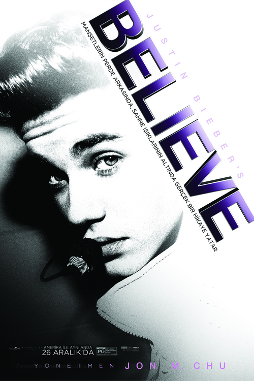 Justin Bieber&#039;s Believe - Turkish Movie Poster