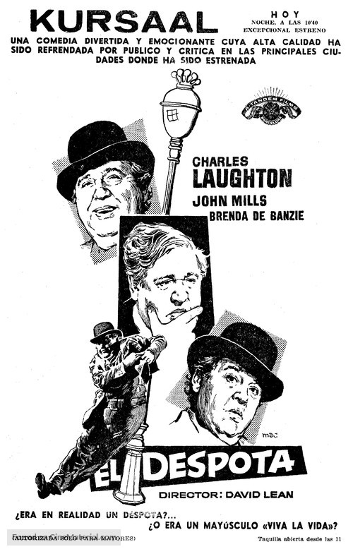 Hobson&#039;s Choice - Spanish poster