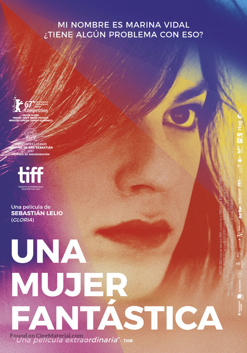 Una mujer fant&aacute;stica - Spanish Movie Poster