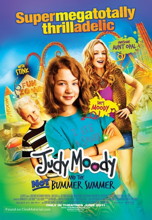 Judy Moody and the Not Bummer Summer - Canadian Movie Poster