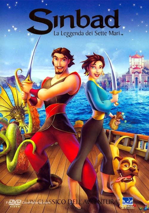 Sinbad: Legend of the Seven Seas - Italian DVD movie cover