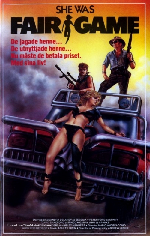 Fair Game - Swedish VHS movie cover