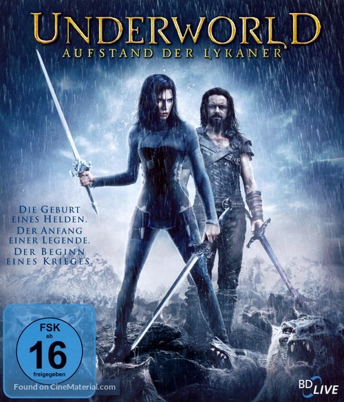 Underworld: Rise of the Lycans - German Blu-Ray movie cover