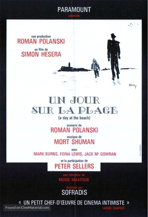 A Day at the Beach - French Movie Poster