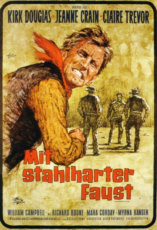 Man Without a Star - German Movie Poster
