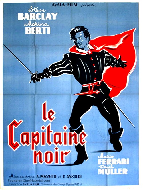 Il capitano nero - French Movie Poster