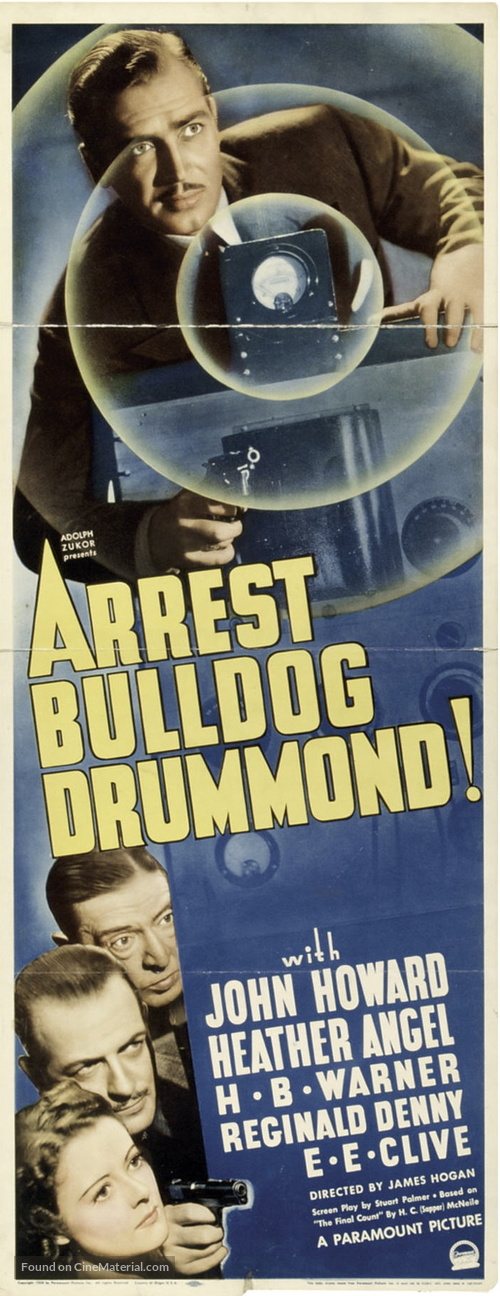 Arrest Bulldog Drummond - Movie Poster