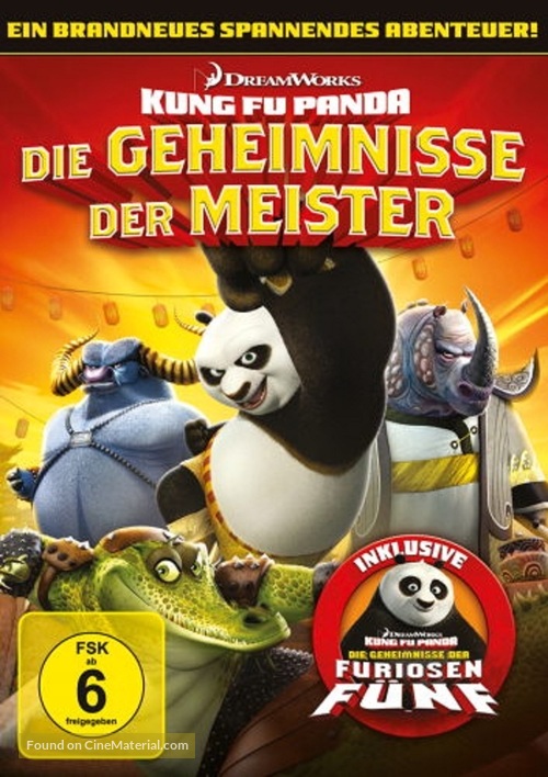 Kung Fu Panda: Secrets of the Masters - German DVD movie cover