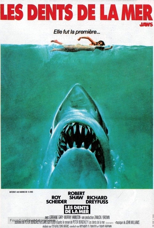 Jaws - French Movie Poster