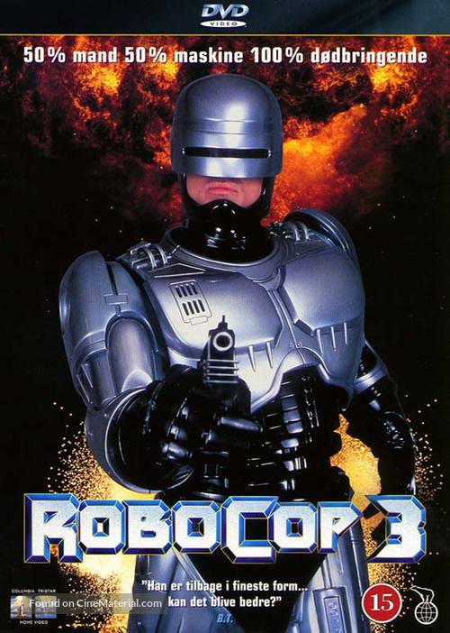 RoboCop 3 - Danish DVD movie cover