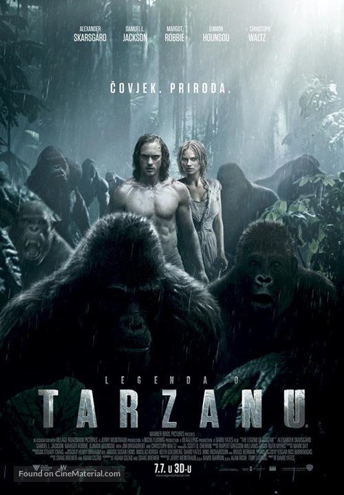 The Legend of Tarzan - Croatian Movie Poster