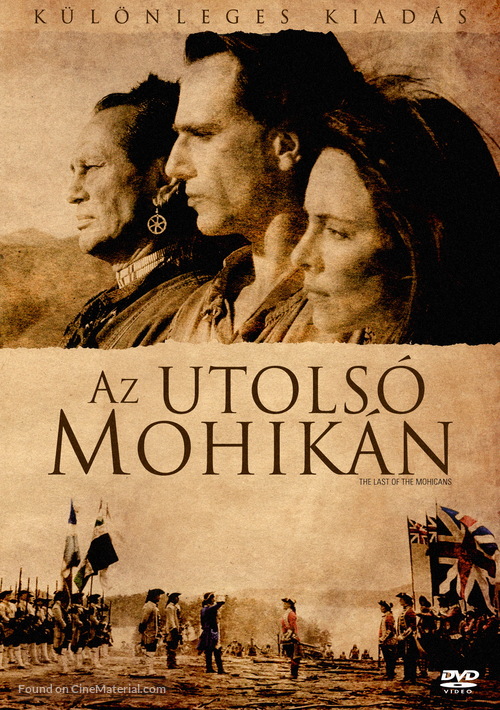 The Last of the Mohicans - Hungarian DVD movie cover
