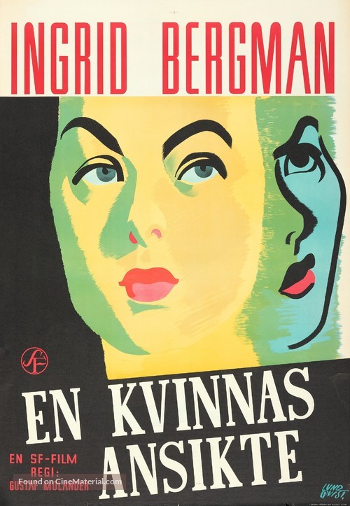 Kvinnas ansikte, En - Swedish Movie Poster