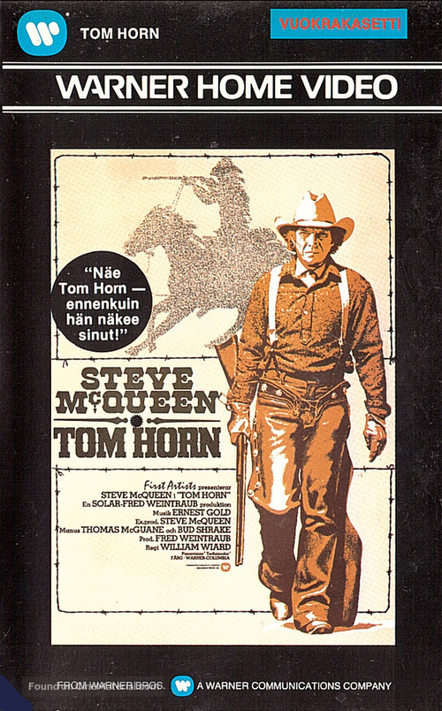 Tom Horn - Finnish VHS movie cover