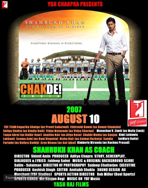 Chak De India - Indian Movie Poster