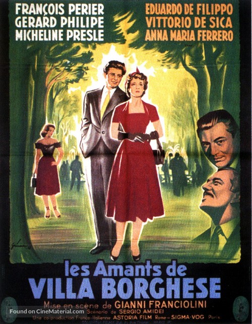 Villa Borghese - French Movie Poster