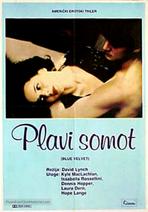 Blue Velvet - Yugoslav Movie Poster