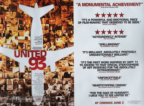 United 93 - British Movie Poster