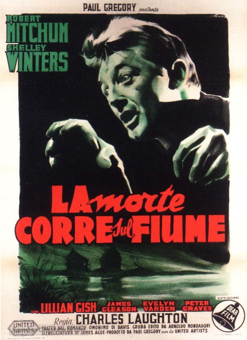 The Night of the Hunter - Italian Movie Poster