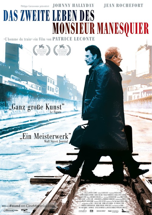 L&#039;homme du train - German Movie Poster