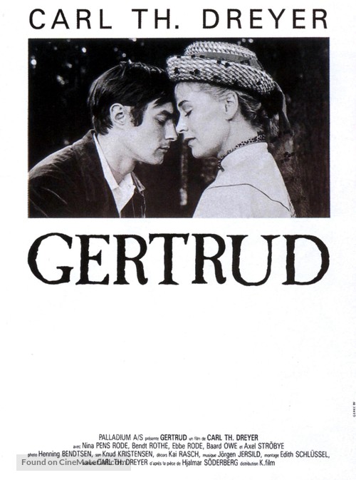 Gertrud - French Movie Poster