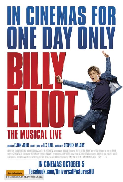 Billy Elliot the Musical - Australian Movie Poster