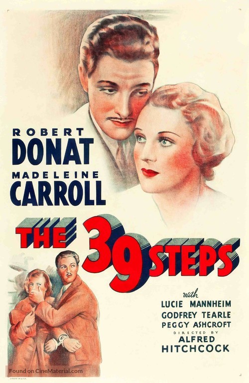 The 39 Steps - Re-release movie poster