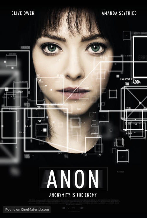 Anon - German Movie Poster