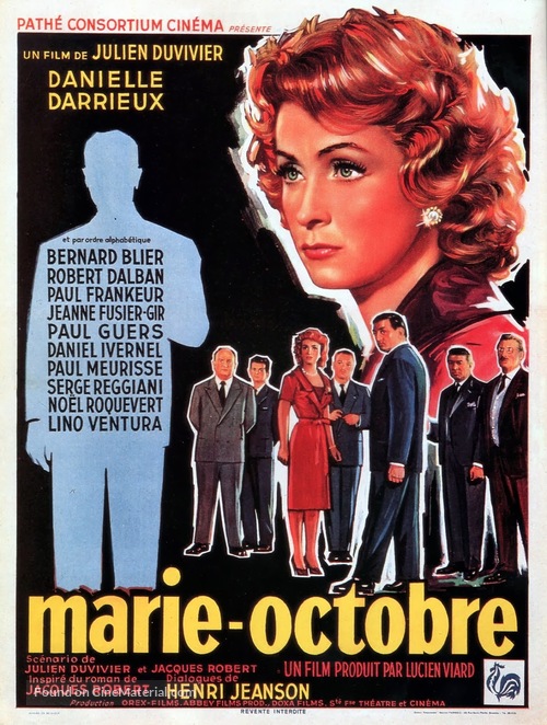 Marie-Octobre - Belgian Movie Poster