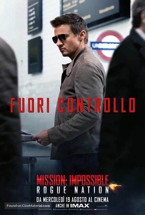 Mission: Impossible - Rogue Nation - Italian Movie Poster