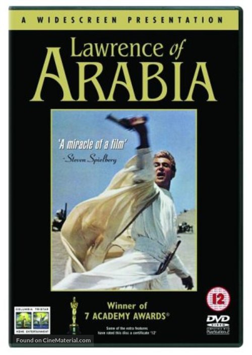 Lawrence of Arabia - British DVD movie cover