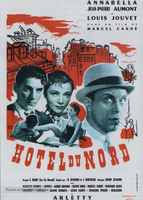 H&ocirc;tel du Nord - French Movie Poster
