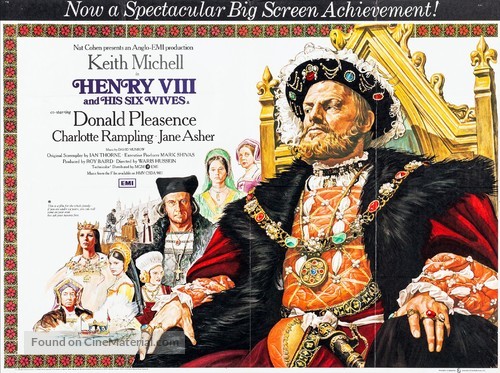 Henry VIII and His Six Wives - British Movie Poster